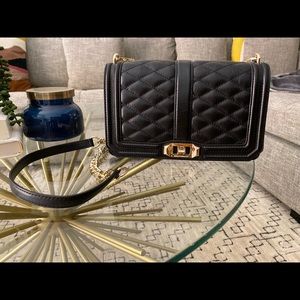 Rebecca Minkoff Love Crossbody - Black w/GHW